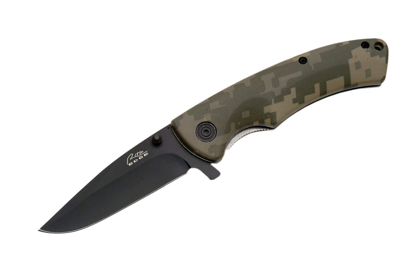 SZCO Supplies Rite Edge Camo Military Folding Knife