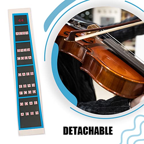 Pacote com 10 adesivos de violino aprendizado 4/4 adesivos removíveis de instrumentos musicais peças