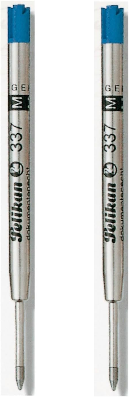 Pelikan 337 Ballpoint Pen, Oil-Based Refill, Blue, Set of 2, Genuine Import