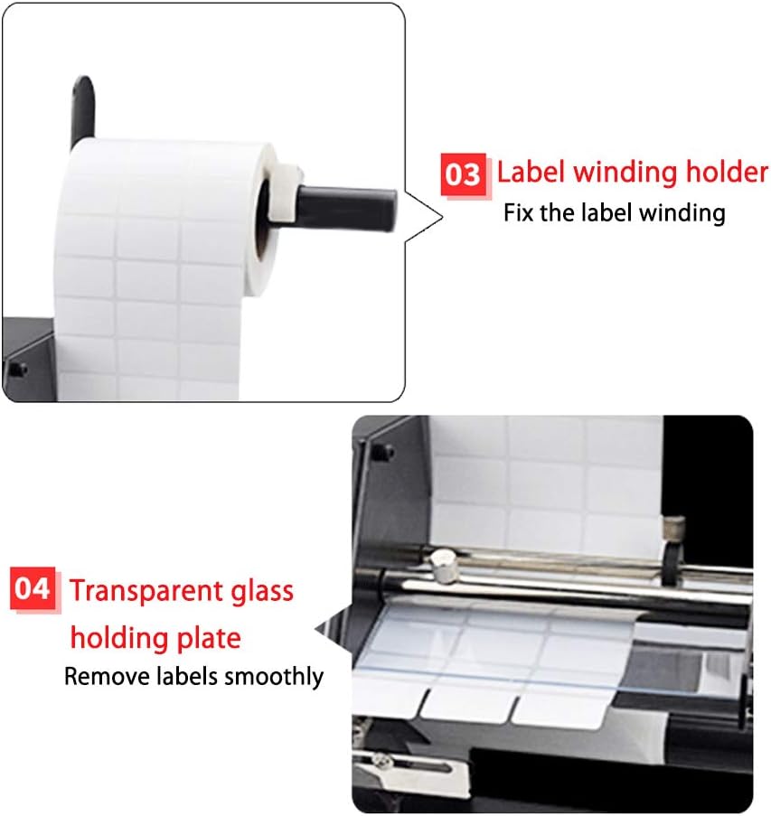 Automatic Label Dispenser AL-1150D Automatic Stripper Separating Machine with 0-999999 Automatic Counting for Self-Adhesive Label/Barcode Labels/Safety Labels/Packaging Label
