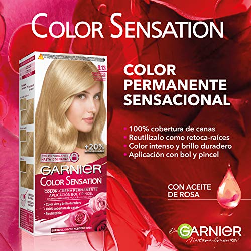 Garnier Number 9/13 Color Sensation Permanent Colouring, Light Blonde - Image 7
