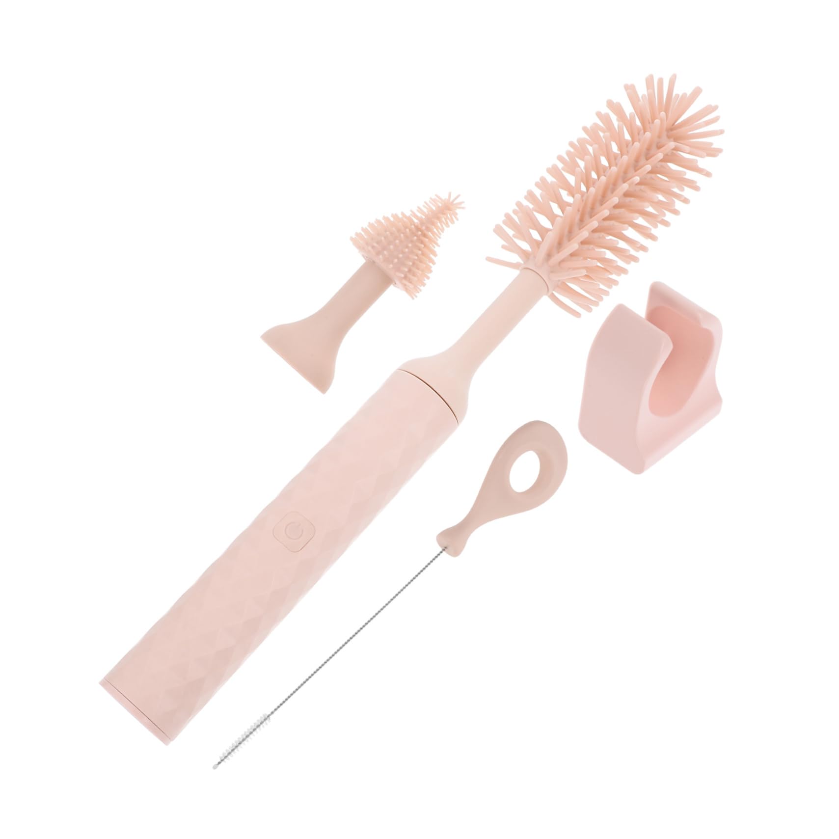 Ciieeo 1set Spazzole Elettriche Ricaricabili Per Biberon Silicone Con Manico Lungo Strumenti Di Pulizia Pratici Per Bottiglie e Bicchieri Per Pulizia Rapida e Efficiente Di Biberon e