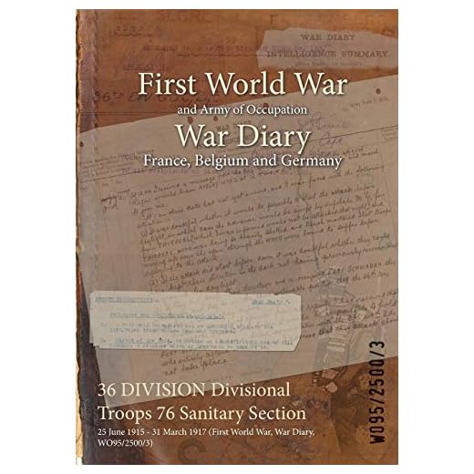 36 DIVISION Divisional Troops 76 Sanitary Section: 25 June 1915 - 31 March 1917 (First World War, War Diary, WO95/2500/3)