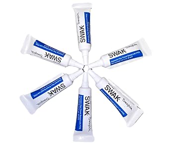 Swagelok MS-PTS-6 SWAK Pipe Thread Sealant 6-Pack | 0.2 fl oz 6cc Mini Tubes | PTFE-Enhanced Anaerobic Paste | Service Kit Size for Hydraulic & Gas Fittings | 10,000 PSI | Made in USA