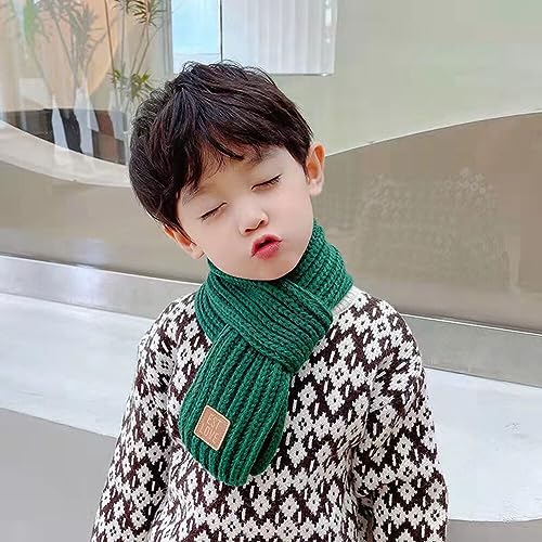6 Pack Kids Scarf for Boys Girls, Soft Warm Knit Neck Warmer Winter Scarf Knitted Wrap for Outdoor Travel Walking Skiing2