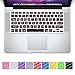 DHZ Rose Hear with Big Font Black Keyboard Cover Skin for MacBook Air 13 and MacBook Pro 13" 15" 17" (with or w/out Retina,Not Fit 2016 Macbook Pro 13 15 with/without Touch Bar) US Layout