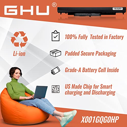 New Ghu Battery 38 Wh 2600Mah Hs04 Hs03 807957-001 807956-001 Compatible With Hp Pavilion 240 245 246 250 255 G4 G5 Notebook 15-Af13Dx 15-Ay039Wm 15-Ac121Dx Hstnn-Lb6U Hstnn-Lb6V 807611-421 807611-131 #TOP5