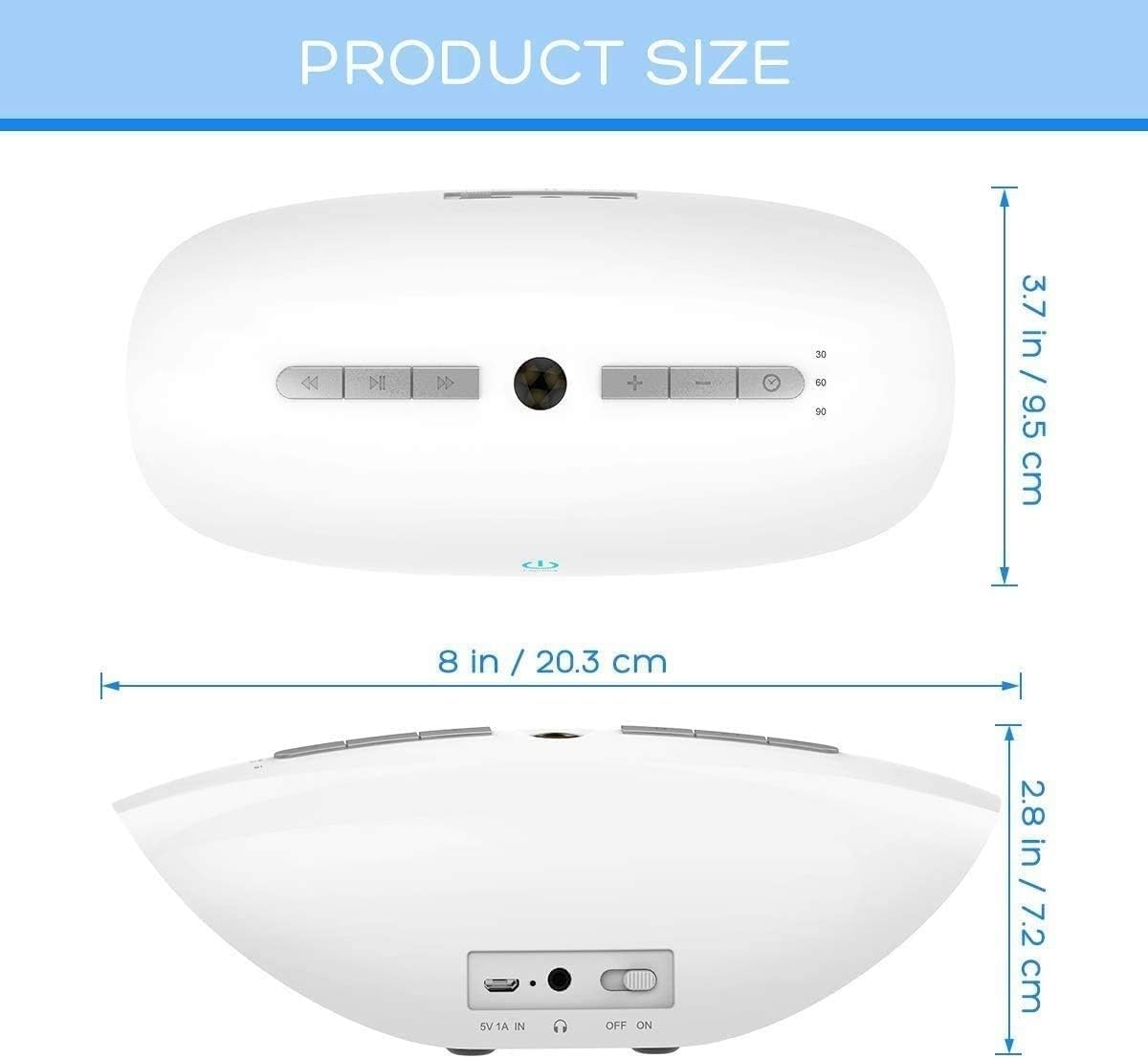 White Noise Machine, Premium Sleep Therapy Sound Machine,Portable Rechargeable White Noise Machine For Baby Kids Adults Sleeping With Night Light Built In Battery 15 Soothing Sound 3 Timers for