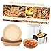 COLLBATH Air Fryer Liner Mats 100pcs Round Non-stick Oil-free Heat-resistant Paper Trays for All Air Fryers Baking Needs