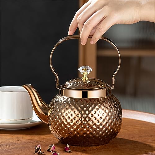 Théière acier inoxydable 1200ml finies les feuilles de thé dans la tasse - 5
