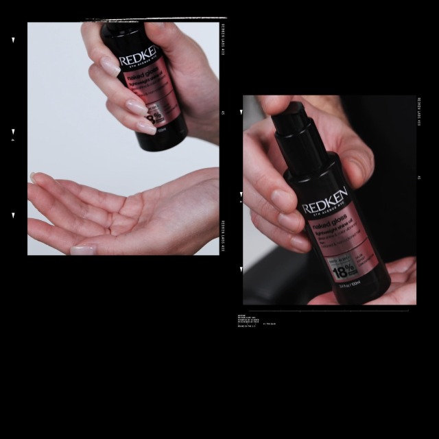 Image of Redken Naked Gloss Lightweight Hair Serum, 100 ml | Lightweight serum for glass-like shine. Provides heat protection and controls frizz for up to 72 hours.
