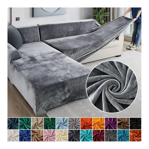 Housse de canapé d'angle pour salon familial et soirées cinéma cocooning - 3