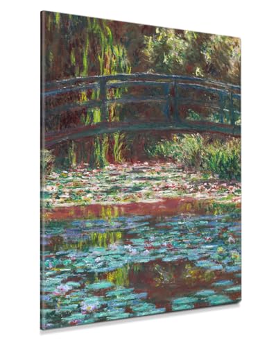 DECORARTS Claude Monet Canvas Wall Art, Water Lily Pond, 40x30''