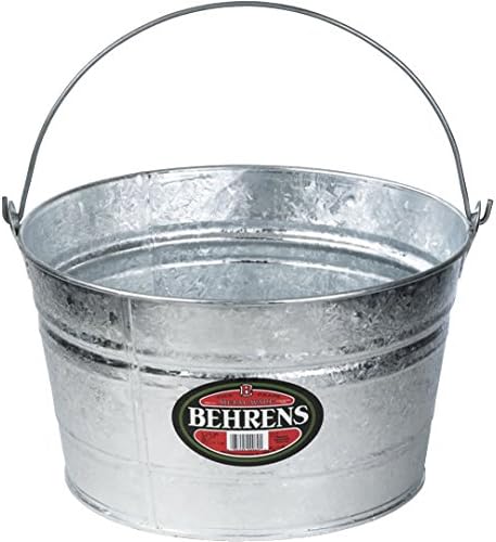 Behrens All Purpose Round Tub 4-1/4 Gal Galvanized