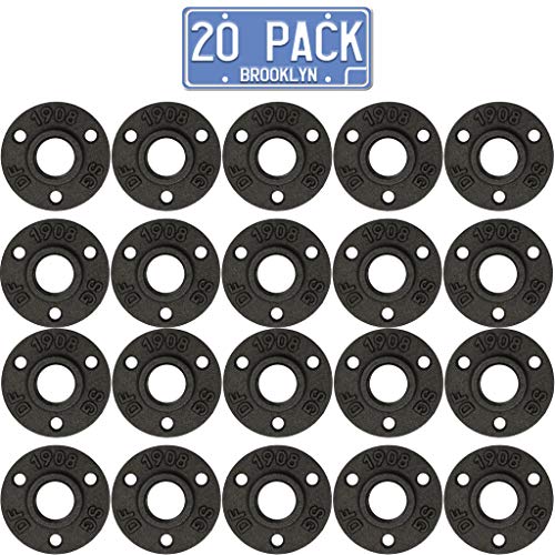 Brooklyn Pipe Flange - 20 Pack 1/2" Floor Flange Cast Iron Pipe Fittings