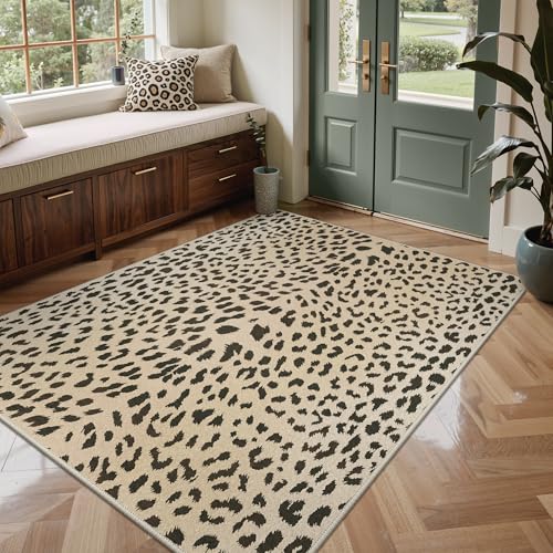 Alfombra decorativa Bavni 6x9 estampado animal miniatura 3