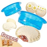 DarSun Sandwich Cutter and Sealer for Kids, Pack of 5 Uncrustables Sandwich Maker for Boys and Girls...