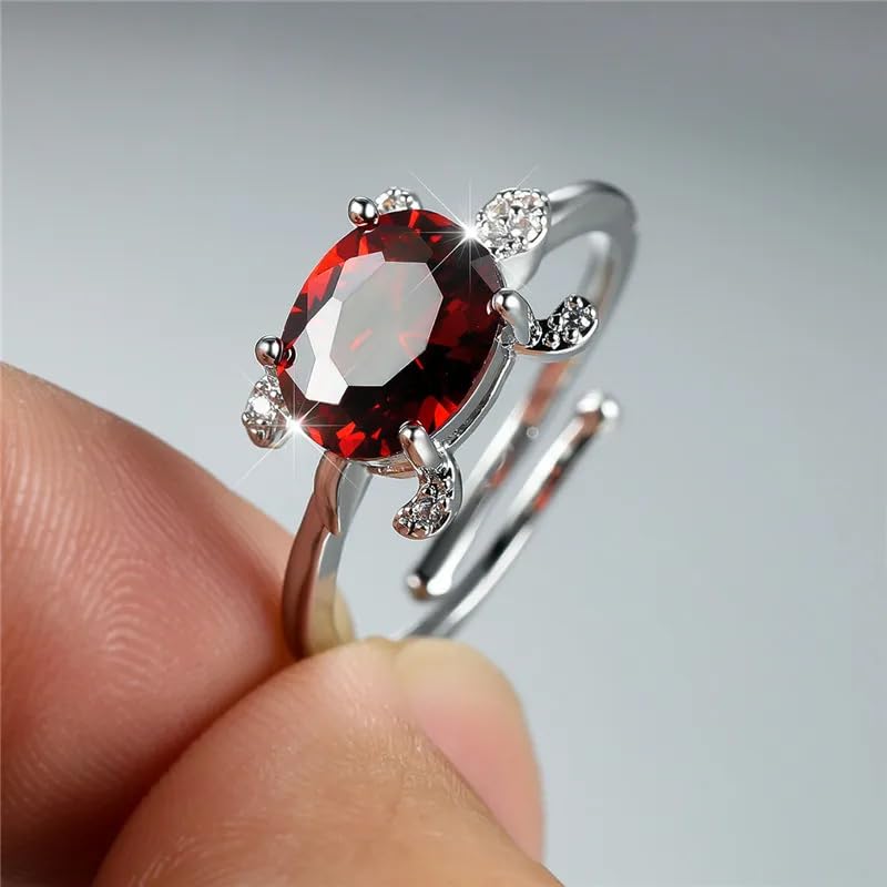 Bague ajustable grand ovale multicolore pour en finir avec les problèmes de taille