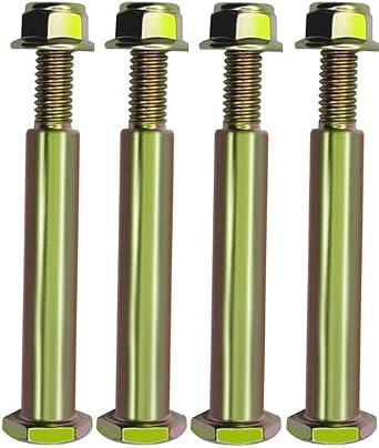 4 Pack 193406 Wheel Bolts with Lock Nuts Fits Cub Cadet Craftsman Husqvarna