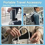 2 Pack Airplane Travel Footrest Hammocks, Adjustable, Black, Memory Foam, Foot Hammock for Airplane Travel - Image 5