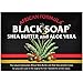 Madina African Black Soap Shea Butter and Aloe Vera, 3.5 oz