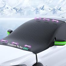 Custom fit for for GMC Windshield Snow Covers, 8 Layers WAaterproof Windproof Protection, UV, Winter Magnetic Windshield Frost Cover, for GMC Accessories for GMC Acadia