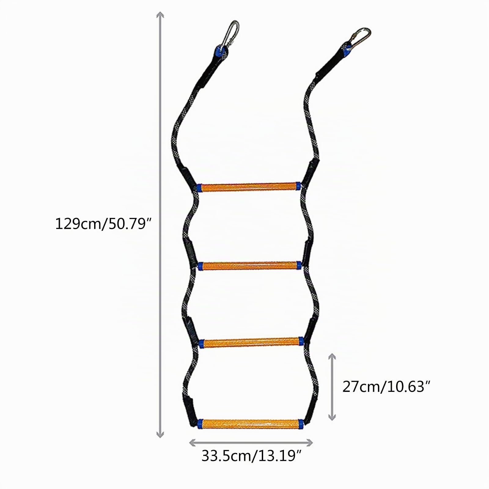 Échelle de corde pour bateau - Pliable et amovible - 4 marches - Échelle de corde marine - Rallonge de bain