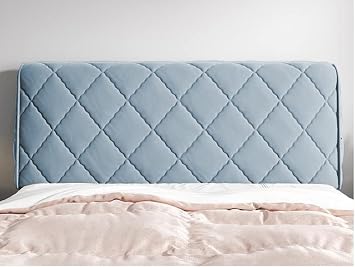 YURRO Elastic Bed Headboard Cover for King/Queen/Single/Double Size Bed,Velvet Soft Padded Stretch Headboard Slipcover Protector for Wooden/Upholstered Leather Headboard Dustproof