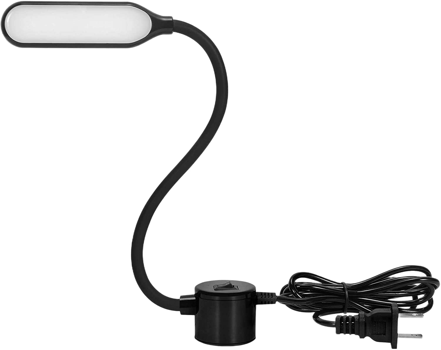 Decaller Sewing Machine Light 6W 12 LEDs Daylight LED Work Lamp with Flexible Gooseneck Magnetic Mounting Base 15x4 CM Black-image-32