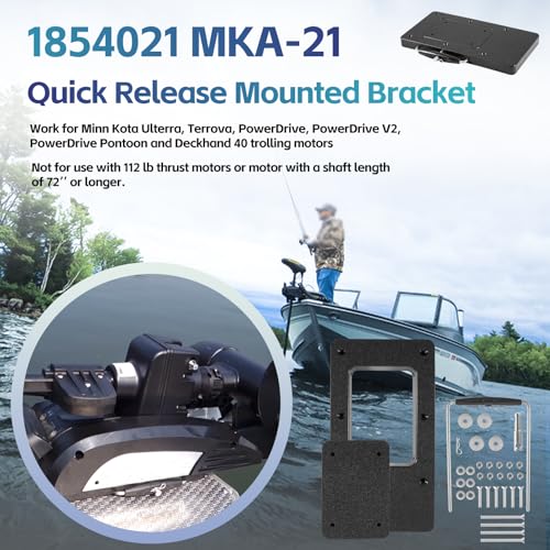 image for Sunluway For Minn Kota 1854021 Quick Release Bracket MKA-21 fits Ulter