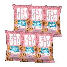 FitJoy White Cheddar Pretzels Pack of 6, 4.5 Oz - Dairy, Nut & Gluten Free Snacks - Grain Free Cassava Root & Chickpea Flour Vegan Pretzel Twists - Classic Snack Pretzels for Moms and More