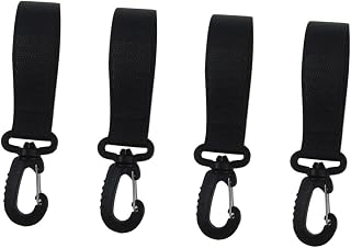 HAPINARY Gancho Para Carrinho De Bebê Com 4 Pares De Gancho Para Pendurar Bolsa De Fraldas Gancho De Bolsa Para Carrinho De Corrida Sacos De Fraldas Para Bebê Gancho De Rotação