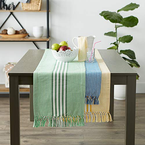 Dii Da Tavolo, Cotone, Giallo Intenso, Runner Da Tavolo, 14X72 - 6