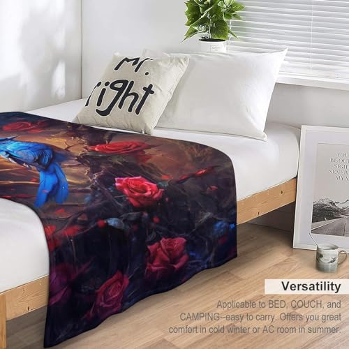 Couvertures en oiseau mignon plaid haut de gamme 100% flanelle super douce