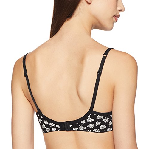 Image of Jockey 1723 Women Wirefree Padded Super Combed Cotton Elastane Stretch Medium Coverage T-Shirt Bra with Lace Styling