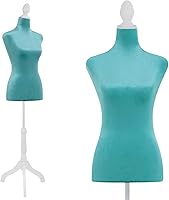 Vista 11 de FDW Maniquí femenino con forma de vestido de cuerpo, maniquí de costura, maniquí de torso con base de trípode, maniquí ajustable para coser ropa
