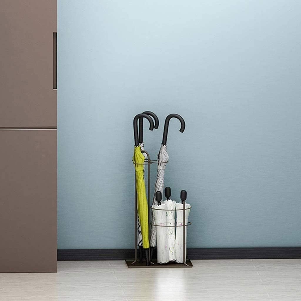 Metal Umbrella Stand， Home Lobby Umbrella Stand Hotel Commercial Umbrella Stand Door Storage Artifact Barrel Hanging Placed