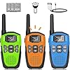 Walkie Talkies Long Range for Kids Adults 3 Pack, DURLK Rechargeable Walky Talky 2 Way Radios 22 Channels with 1200mAh Li-ion Battery,LED Flashlight,Type-C Cable for Outdoor Camping Hiking Trip