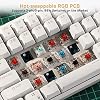 RK ROYAL KLUDGE RK84 Wired RGB 75% Hot Swappable Mechanical Keyboard, 84 Keys Tenkeyless TKL Gaming Keyboard w/Programmable Software, RK Red Switch