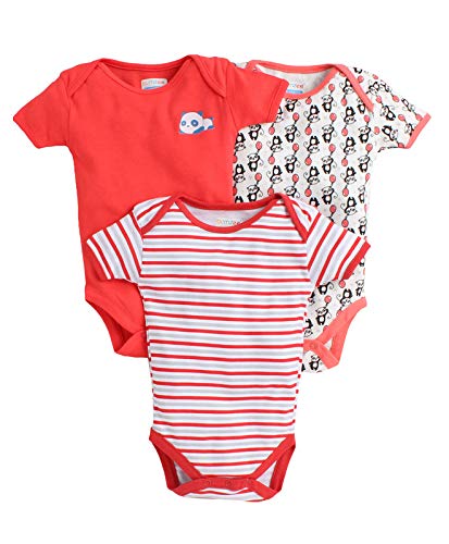 Image of BUMZEE Half Sleeves Unisex Baby Bodysuit /Onesies /Rompers Pack of 3