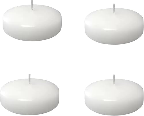 Miniatura 12 de Paquete de 4 centros de mesa de velas flotantes, velas flotantes rojas de 2 pulgadas sin perfume, velas de larga duración de 5 horas para el día de