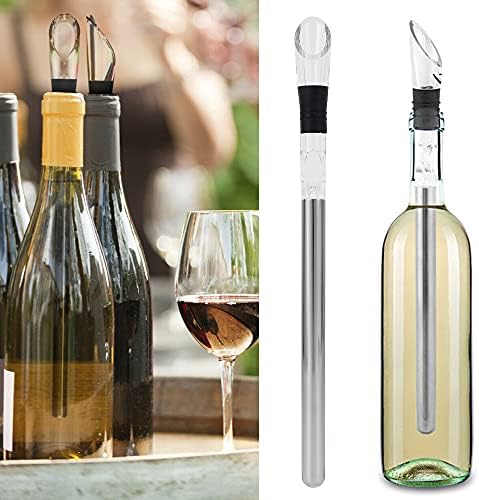 Winex Chill N Pour Wine Bottle Chiller W/ Dripless Pourer