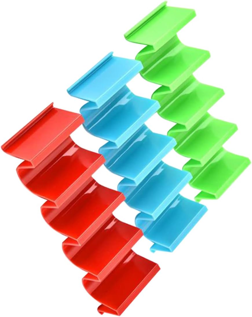 MAGICLULU 9pcs Mexican Pancake Rack Tortilla Clip Home Kitchenware Pizza Storage Green Blue Easy to Use