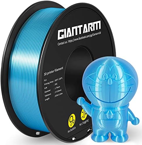 Giantarm filament PLA 1,75 mm, kolor jedwabiu, do drukarki 3D, szpula 1 kg