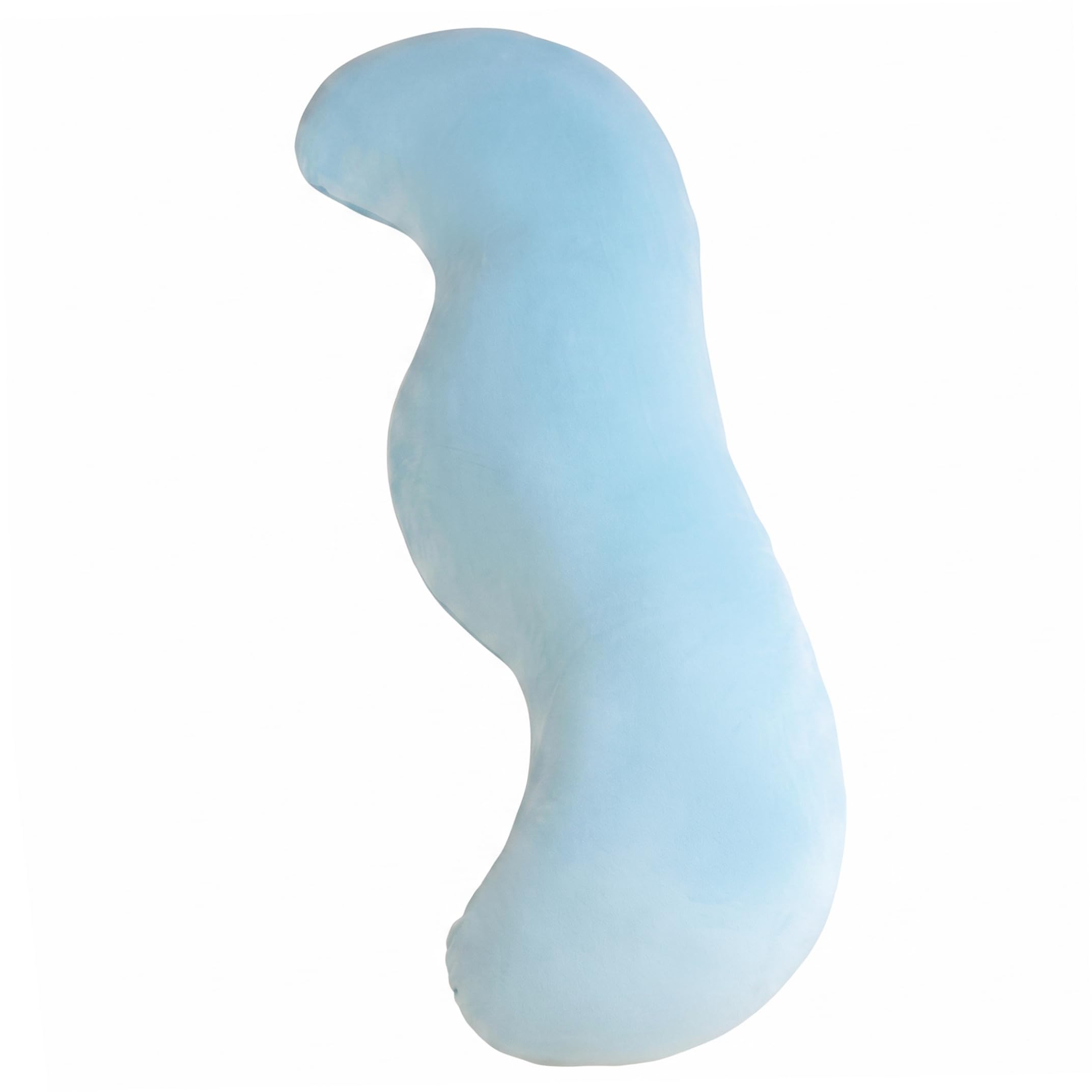 Cuscino avvolgente Morbido cuscino per il corpo lavabile sul fianco, blu, 31, 5 pollici