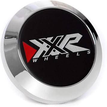 Circuit Performance XXR Wheels Center Cap Chrome/Black CAP-654C-BK-EMB Compatible with 527, 530, 531, 532, 535, and 969 Style Wheels