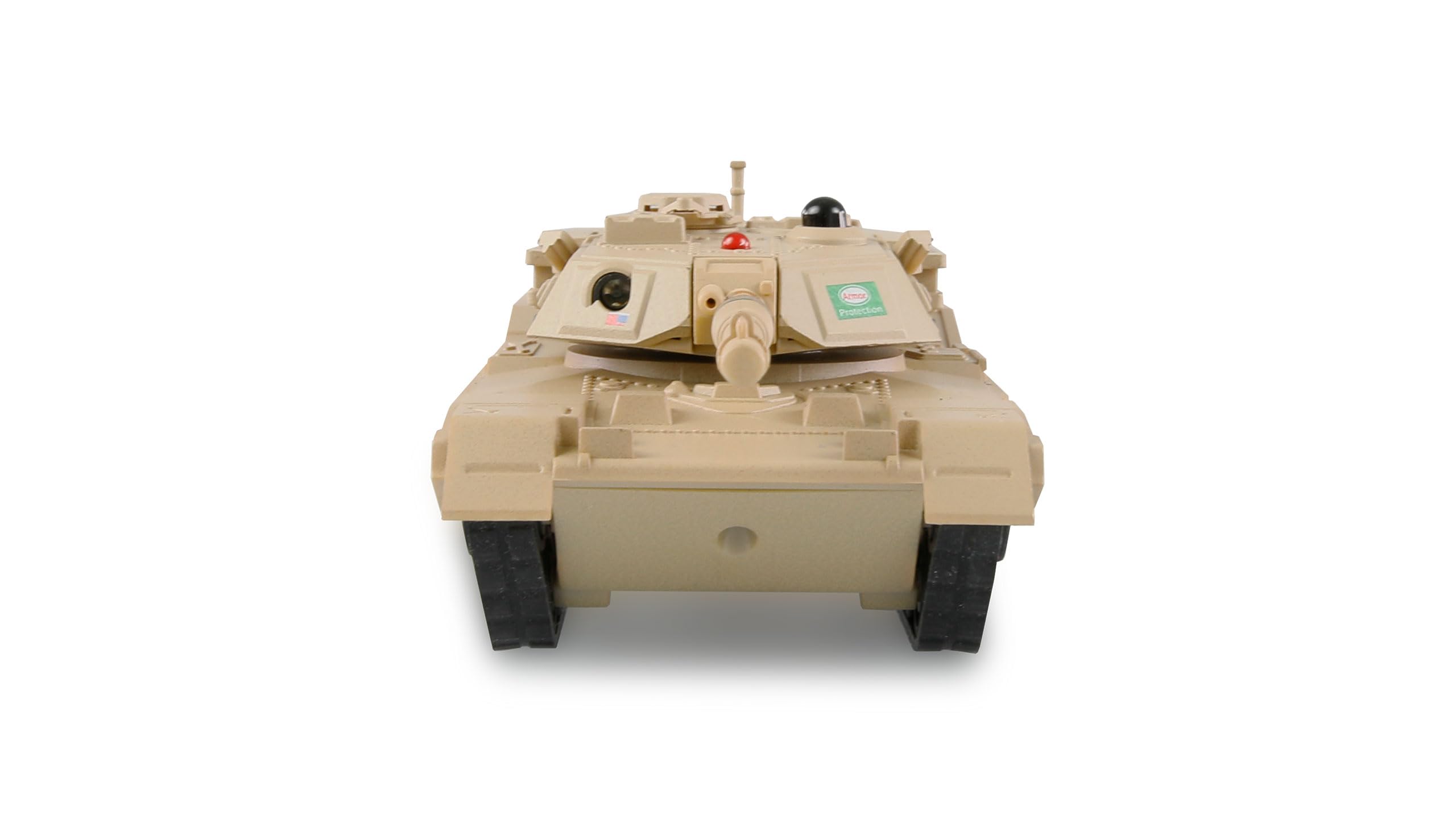 RC Abrams mini czołg zdalnie sterowany z funkcją IR-Battle 1:72 RTR dla dzieci od 8 lat, piaskowy brąz