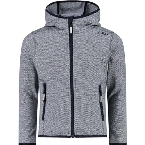 CMP - Kid G-Jacke mit fester Kapuze, B. Blau-Weiß, 140