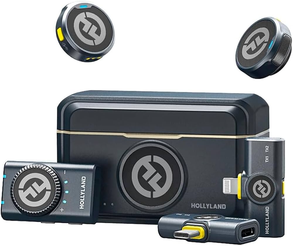 Hollyland Lark M2 マイク Lightning iPhone用 Microfone de Lapela Lark M2 Combo, Hollyland Sem Fio Lightning/Ios