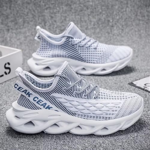 Image of Jakcuz Plus Size Men's Lightweight Walking Shoes Mesh Fish Scale Pattern Fashion Sneakers